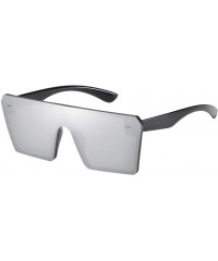 Oversized Square Oversized Sunglasses for Women Men Flat Top Fashion Shades Oversize Sunglasses (G) - G - CM1903DEZTO $18.40