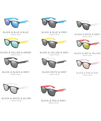 Goggle Women Fashion Square Polarized Sunglasses Classic Vintage Shades Rivet Sun Glasses Goggles UV400 - CD199QD2IKS $8.25