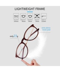 Round Round Clear Glasses Vintage Non Prescription Eyeglasses Frame Women Wen - Brown Frame Gold Arm - CF192HAQ46L $8.52