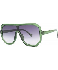 Oval Sunglasses Women Oversize Flat Top Retro Square Sun Glasses Vintage 2019 Er Female Luxury Oculos UV400 - C6 - CX198AI95A...