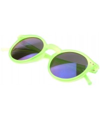 Goggle Sun Glasses Unisex Vintage Retro Women Men Glasses Mercury Mirror Lens Sunglasses-Green Blue - CQ199I02ZWE $21.71