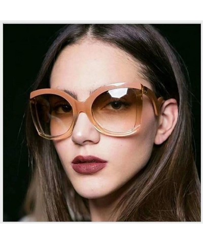 Oversized Big Huge Oversized For Men Women Vintage Style Sunglasses Retro Celebrity Fashion - 4 - CO199U98UYY $15.82