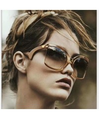 Oversized Big Huge Oversized For Men Women Vintage Style Sunglasses Retro Celebrity Fashion - 4 - CO199U98UYY $15.82