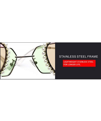 Aviator Stainless steel chain sunglasses - ladies 2019 new personality double lens sunglasses folding glasses - E - CV18SILCZ...