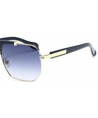 Aviator Stylish metal frame material - ladies coated sunglasses retro sunglasses - D - CE18S5C8AGL $46.07