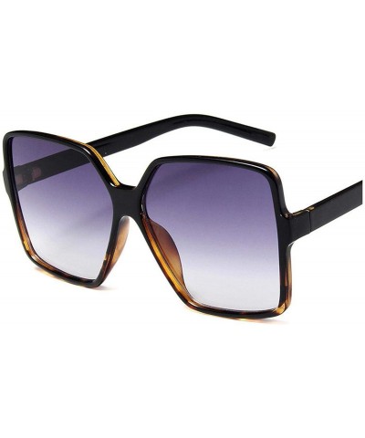 Oversized Fashion Women Oversize Sunglasses Gradient Plastic Er Female Sun Glasses UV400 Lentes De Sol Mujer - CP199C8RENX $5...