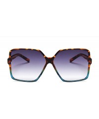 Oversized Fashion Women Oversize Sunglasses Gradient Plastic Er Female Sun Glasses UV400 Lentes De Sol Mujer - CP199C8RENX $2...