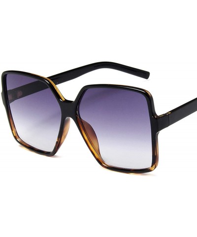Oversized Fashion Women Oversize Sunglasses Gradient Plastic Er Female Sun Glasses UV400 Lentes De Sol Mujer - CP199C8RENX $2...