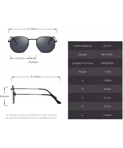 Oval Sunglasses and sunglasses Polygonal Polarized Sunglasses for men and women - B - CJ18QO9DW60 $40.50