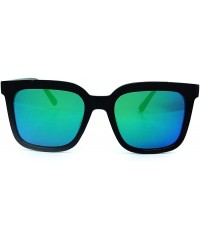 Oversized 1870 Premium Oversize XL Women Men Mirror Havana Tilda Shadow Style Fashion Sunglasses - Turquoise - C218H5MTQ2W $1...