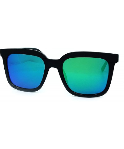 Oversized 1870 Premium Oversize XL Women Men Mirror Havana Tilda Shadow Style Fashion Sunglasses - Turquoise - C218H5MTQ2W $1...