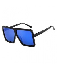 Oversized Irregular Sunglasses Oversized Protection - Blue - CJ18RHDRAS4 $8.06