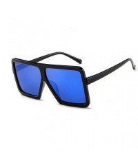 Oversized Irregular Sunglasses Oversized Protection - Blue - CJ18RHDRAS4 $17.50