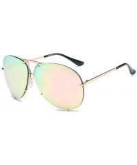 Square Women Retro Sunglasses Punk Sun Glasses Male Glasses Big Round Eyewear Clear Lens Sunglasses - 2 - C018U7DTGSL $21.61
