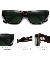 Sport Rectangle Cateye Polarized Women Sunglasses Vintage Sunnies WHIRL SJ2100 - C3 Dark Tortoise Frame/G15 Lens - CD18AOZO0H...