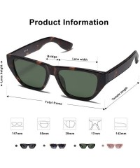 Sport Rectangle Cateye Polarized Women Sunglasses Vintage Sunnies WHIRL SJ2100 - C3 Dark Tortoise Frame/G15 Lens - CD18AOZO0H...