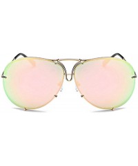 Square Women Retro Sunglasses Punk Sun Glasses Male Glasses Big Round Eyewear Clear Lens Sunglasses - 2 - C018U7DTGSL $21.61