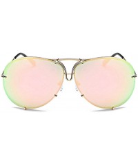 Square Women Retro Sunglasses Punk Sun Glasses Male Glasses Big Round Eyewear Clear Lens Sunglasses - 2 - C018U7DTGSL $13.93