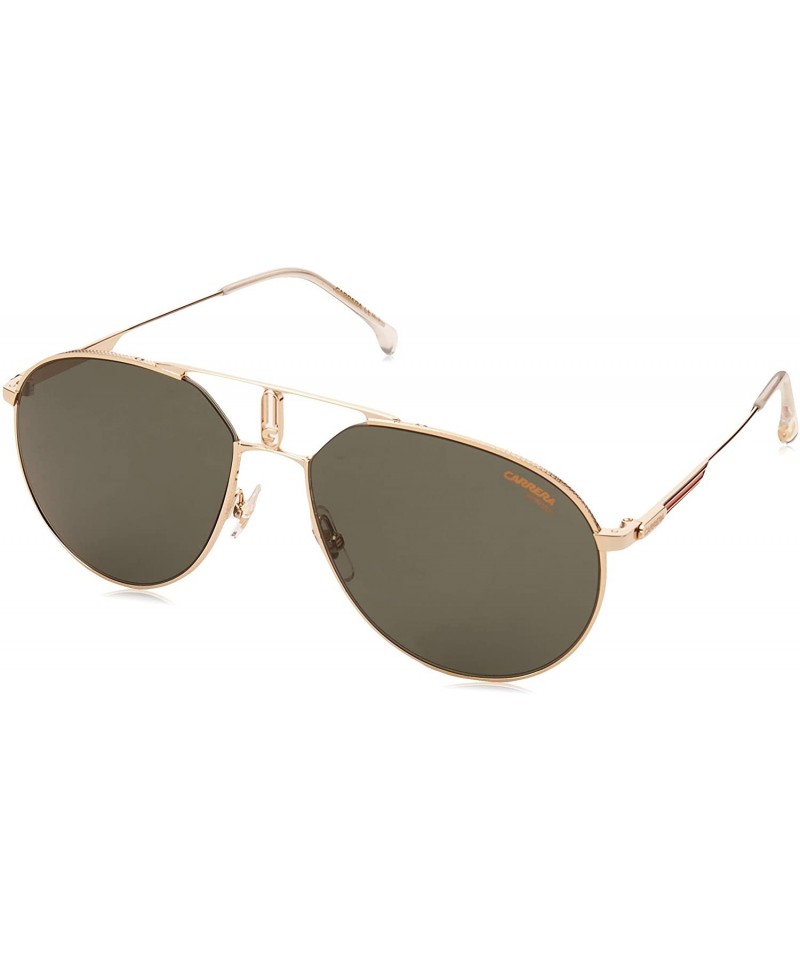 Square 1025/S PEF Gold/Green 1025/S Pilot Sunglasses Lens Ca - 59mm - CA18Z3ZTT58 $37.99