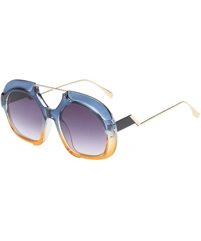 Rimless Sunglasses for Women Chic Sunglasses Vintage Sunglasses Oversized Glasses Eyewear Sunglasses for Holiday - F - CO18QT...