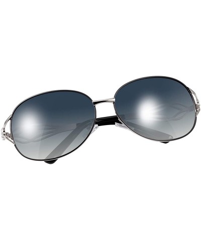 Rectangular Polarized Sunglasses Driving Blocking Eyeglasses - Black - CL18WX926NA $15.11