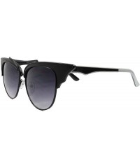 Cat Eye Unique Funky Retro Cat Eye Style Womens Classic Sunglasses Pointy Frame - Black - CT18SZ5W06D $11.04