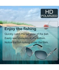 Rectangular Polarized Sunglasses Driving Blocking Eyeglasses - Black - CL18WX926NA $28.38