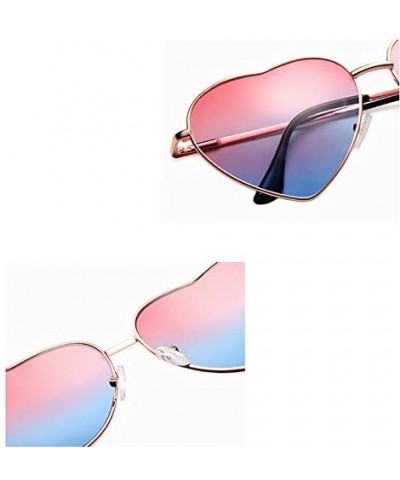 Oval Vintage Love Sunglasses Goggles for Women Men Retro Sun Glasses UV Protection - Style7 - CD18RQEQ602 $9.06