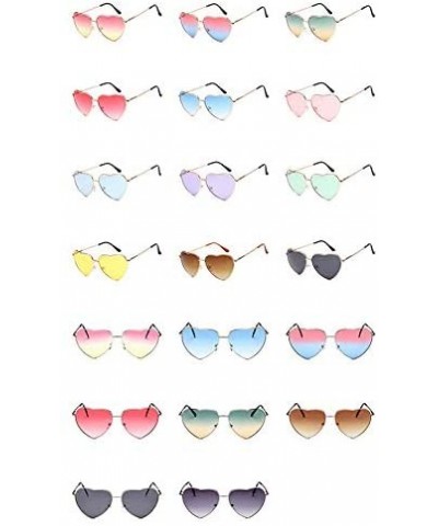 Oval Vintage Love Sunglasses Goggles for Women Men Retro Sun Glasses UV Protection - Style7 - CD18RQEQ602 $9.06