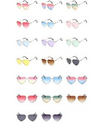 Oval Vintage Love Sunglasses Goggles for Women Men Retro Sun Glasses UV Protection - Style7 - CD18RQEQ602 $9.06