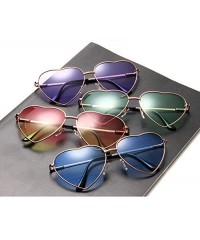 Oval Vintage Love Sunglasses Goggles for Women Men Retro Sun Glasses UV Protection - Style7 - CD18RQEQ602 $9.06