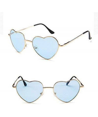 Oval Vintage Love Sunglasses Goggles for Women Men Retro Sun Glasses UV Protection - Style7 - CD18RQEQ602 $9.06