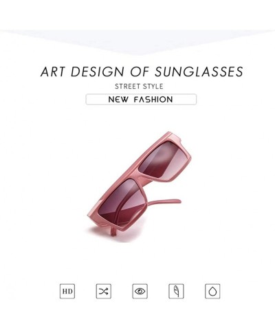 Oversized Oversized Sunglasses for Women Nonpolarized New Fashion PC Frame Glasses Uv Protection MLS5059 - Red - CB18UUYO2H8 ...