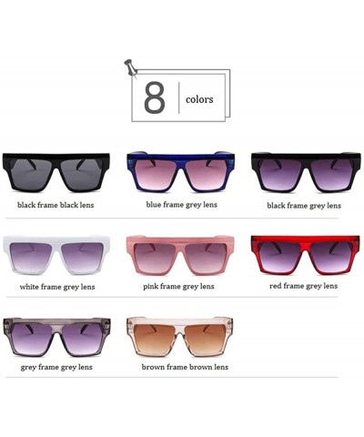 Oversized Oversized Sunglasses for Women Nonpolarized New Fashion PC Frame Glasses Uv Protection MLS5059 - Red - CB18UUYO2H8 ...