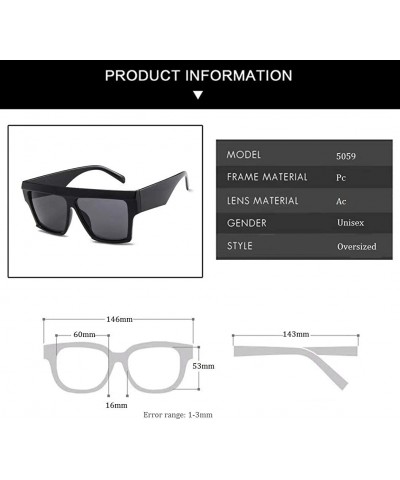 Oversized Oversized Sunglasses for Women Nonpolarized New Fashion PC Frame Glasses Uv Protection MLS5059 - Red - CB18UUYO2H8 ...