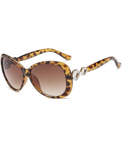 Aviator Sunglasses for Women Knot - Leopard Print - CT18RNCRHMD $22.01