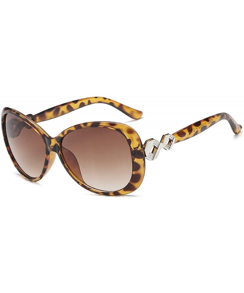 Aviator Sunglasses for Women Knot - Leopard Print - CT18RNCRHMD $13.09