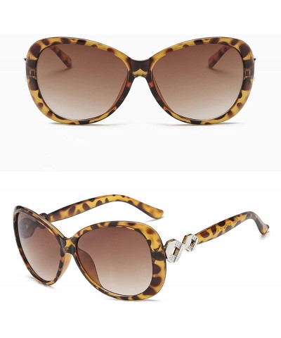 Aviator Sunglasses for Women Knot - Leopard Print - CT18RNCRHMD $13.09