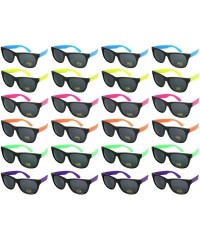 Wrap 24 Pack 80's Style Kid Adult Neon Party Sunglasses Party Favors with CPSIA certified-Lead(Pb) Content Free - C811PJ6VZ47...