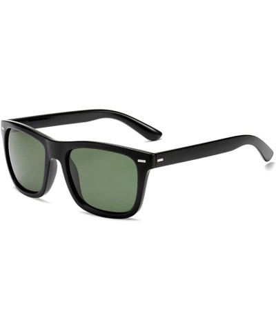 Rimless Polarized Sunglasses Vintage Square Frame Sport Driving Fishing For Men Women - Tea - C318YE989G0 $30.17