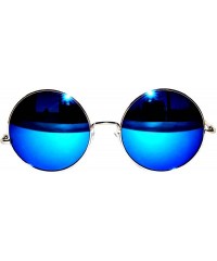 Round 12 Round Retro Vintage Circle Tint Sunglasses Metal Frame Colored Lens Small lens - CG185U4WXMI $22.48