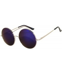 Round 12 Round Retro Vintage Circle Tint Sunglasses Metal Frame Colored Lens Small lens - CG185U4WXMI $22.48