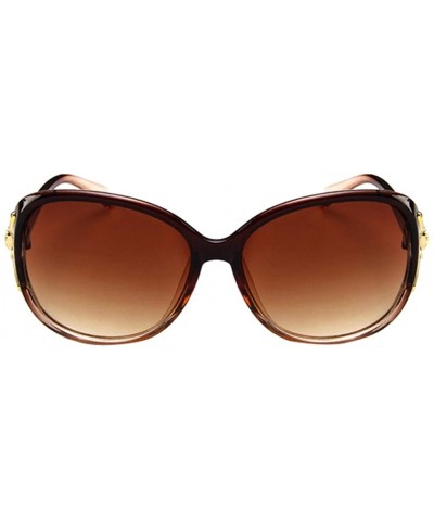 Rimless Sunglasses for Women Men - Plastic Frame Lens Retro Shades UV400 Protection Sun Glasses - Khaki - C1190E3G57L $18.17