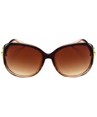 Rimless Sunglasses for Women Men - Plastic Frame Lens Retro Shades UV400 Protection Sun Glasses - Khaki - C1190E3G57L $18.17
