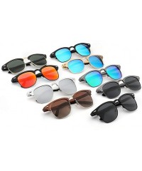 Square Blue Light Blocking Glasses for Computer Use-Polarized Sunglasses for Women Men Retro Sun Glasses - Black&red - CW18XW...