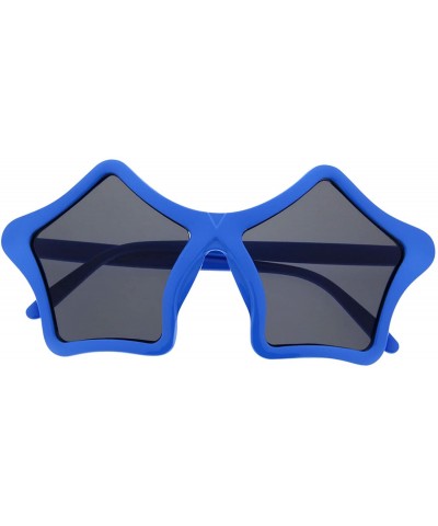 Oversized Halloween Costume Sunglasses Glasses Scary Party Men Women Adult - Star-blue - CM127OQ1XQJ $7.53