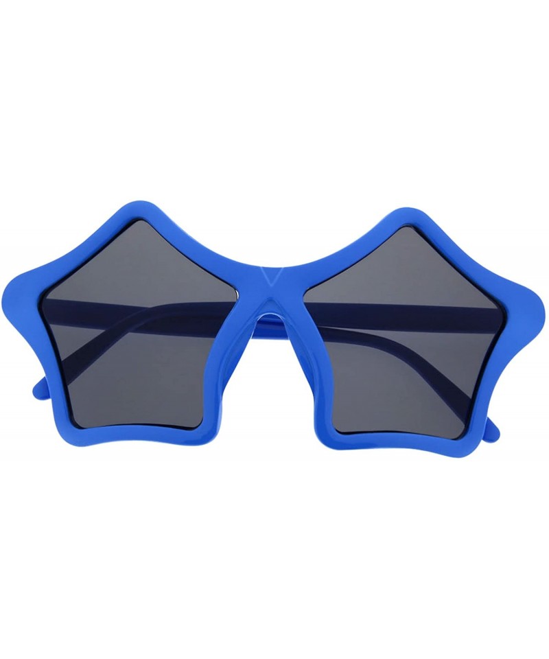 Oversized Halloween Costume Sunglasses Glasses Scary Party Men Women Adult - Star-blue - CM127OQ1XQJ $17.98