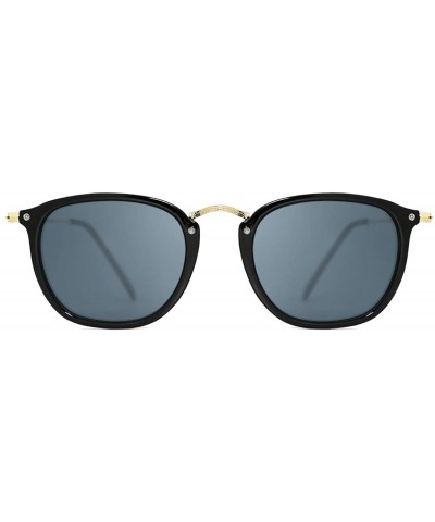 Cat Eye Vintage Round Sunglasses for Women Men Classic Retro Sunglasses UV Protection - 03-black - C718UZEXQ4M $28.38
