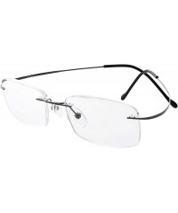 Rimless Titanium Rimless Eyeglasses Women Men (Black- 51mm) - 08-black - CF11UM015G3 $18.37