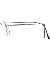 Rimless Titanium Rimless Eyeglasses Women Men (Black- 51mm) - 08-black - CF11UM015G3 $33.23